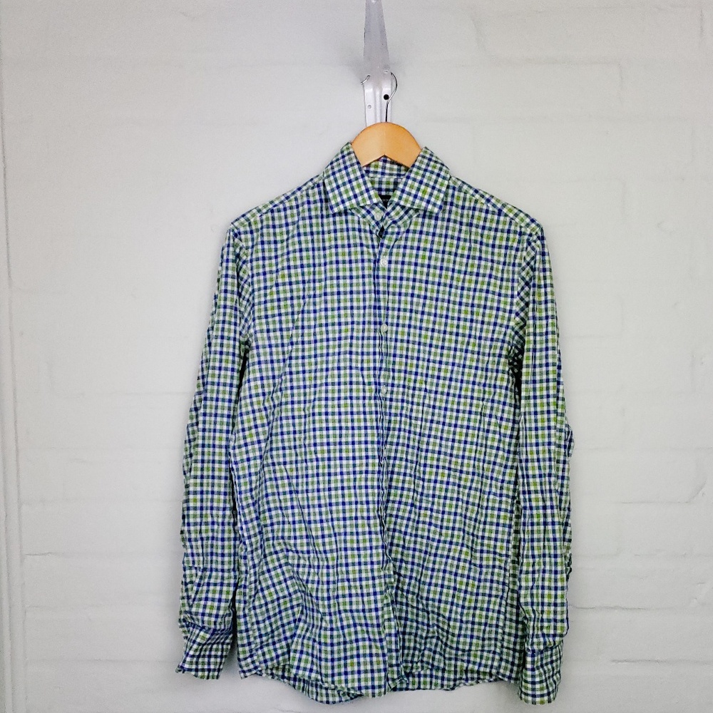 HUGO BOSS DRESS SHIRT SHARP FIT